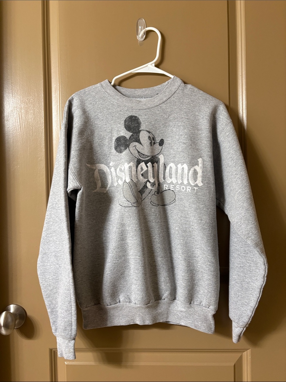Disney Gray Disneyland Resort Mickey Crewneck Sweatshirt